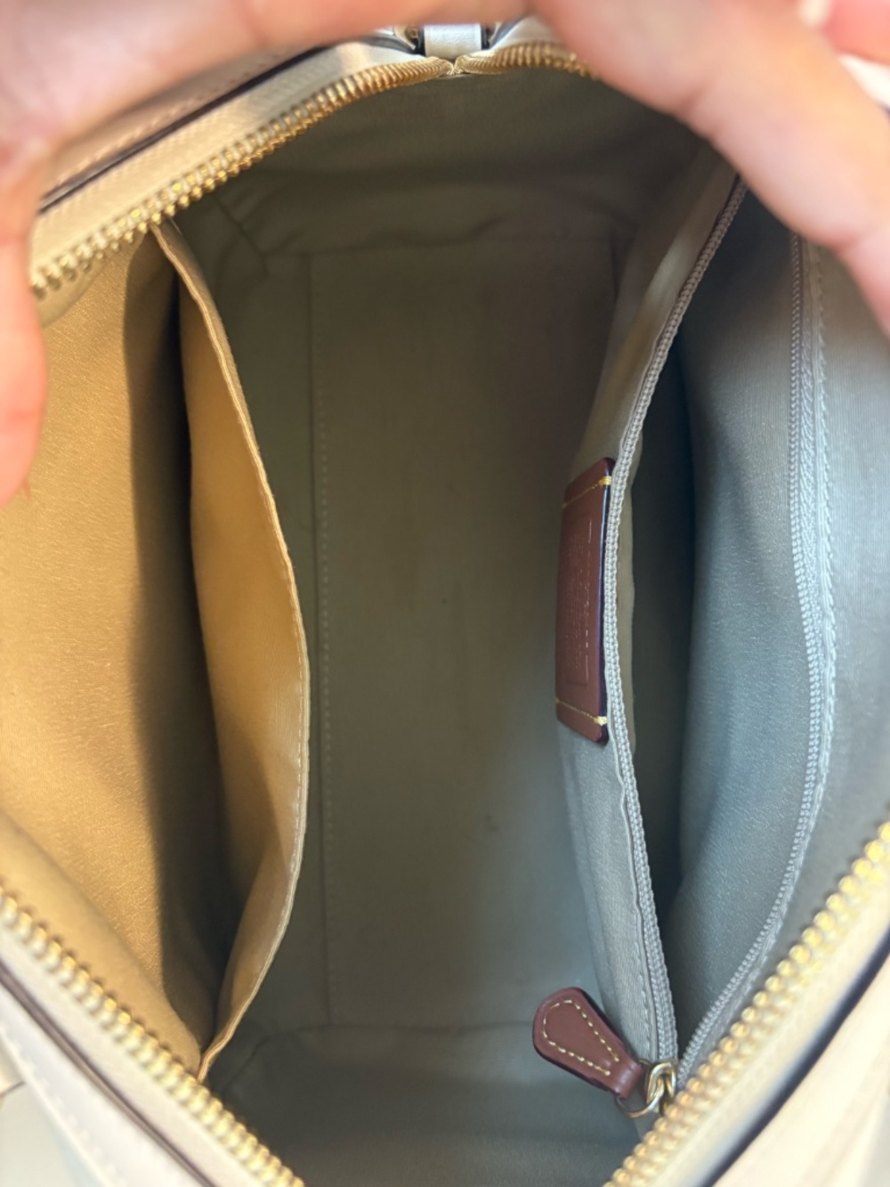 COACH Outlet Rowan Satchel in Strawberry/Chalk - Picture 10 of 16